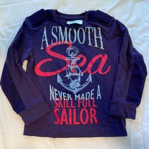 Girls John Galliano jersey shirt long sleeve, size 6